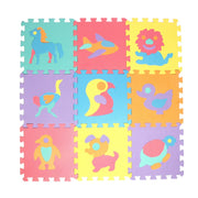 10Pcs/set  30*30cm Number Animal Pattern Baby Play Mat Puzzle Toys For Kids Children EVA Foam Yoga Crawling Mats Floor Tapete