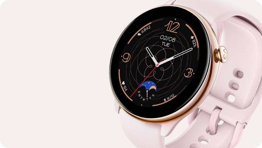 Smartwatch  Amazfit GTR Mini, 20 mm, BioTracker 3.0™, GPS, Bluetooth,  AMOLED, Batería 14 días, Misty Pink