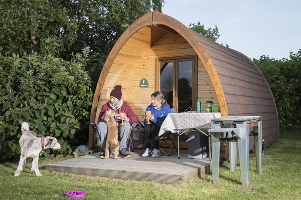 Glamping Pod Hot Tub Break Townsend Touring Park and Farm Pembridge Herefordshire West Midlands England