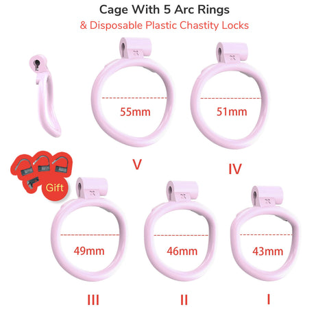 Nub Pink Cobra Male Chastity Cage Kits – cobrachastity