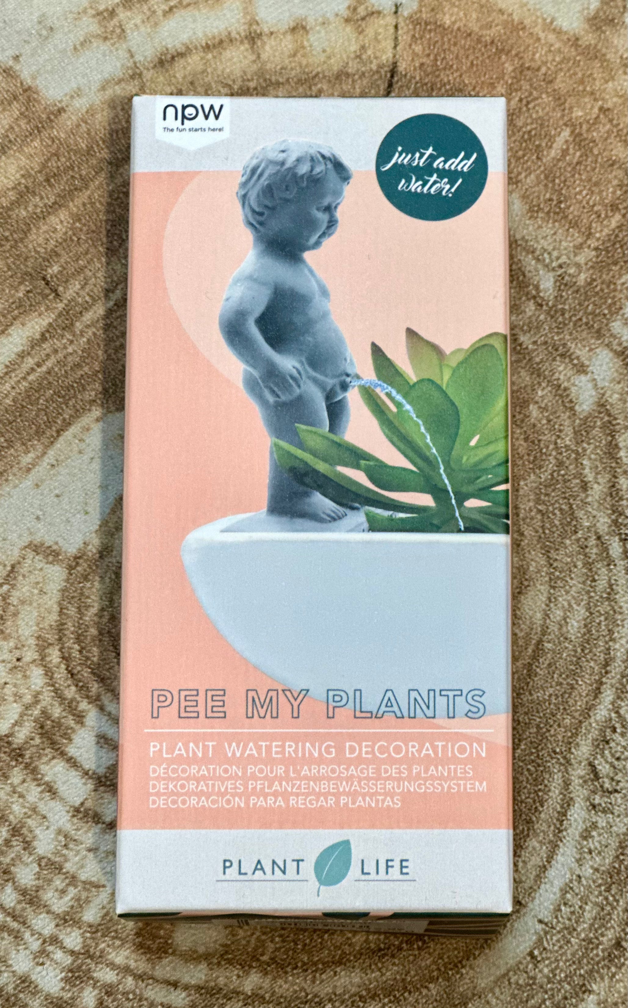 Pee My Plants Plant Watering Decoration Glow Fish Studios
