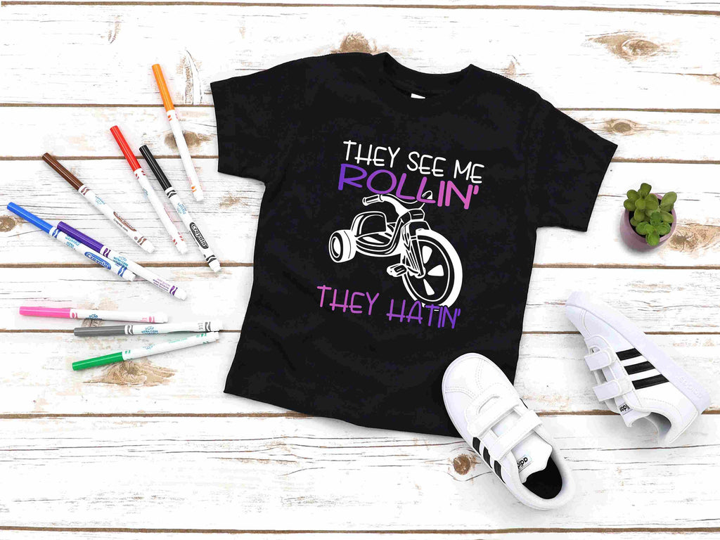 They See Me Rollin' Kids T-Shirt/Big Wheel/Two Styles Available