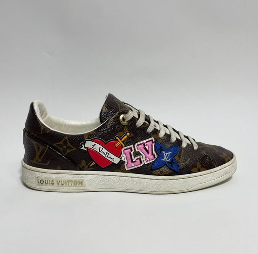 Leather trainers Louis Vuitton X NBA Black size 6 UK in Leather - 23680359