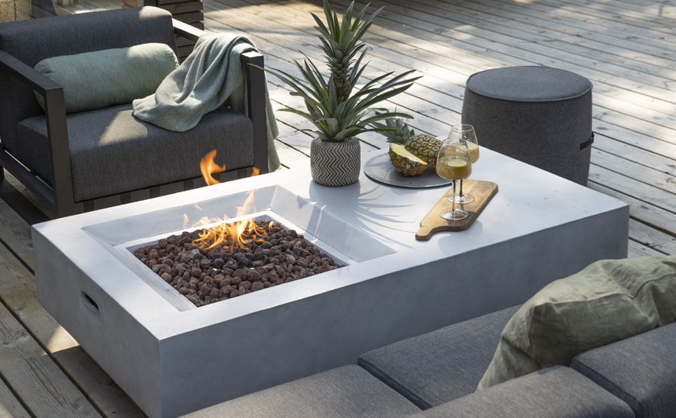 Firepit Table for Outside, 50,000 BTU Large Rectangular Concrete Outdoor Firepit Tables Other Detail
