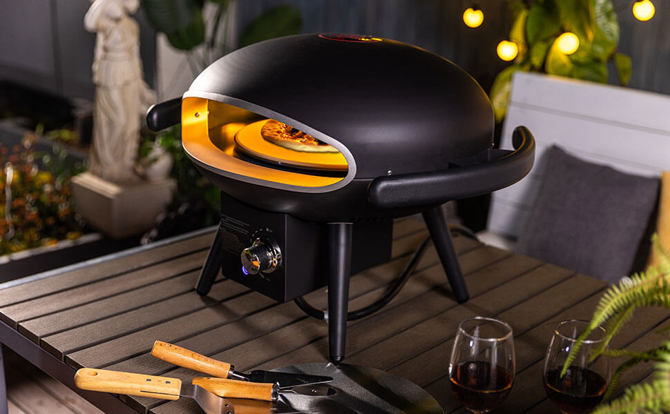 Rapid-Preheat 12inches Gas Pizza Oven with Auto-Rotation Outdoor Cooking Perfection Other Detail