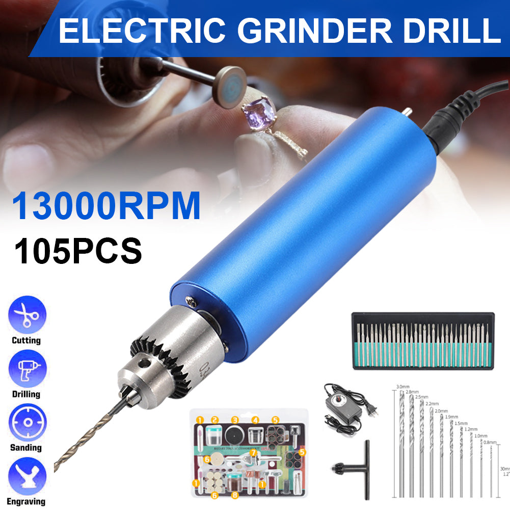 13W Mini Electric Drill, Small Hand Drill for Crafts Multifunction Electric  Rotatable Tool Kit 12V Cordless Drilling Tool for Carving Cutting  Polishing(style A) 