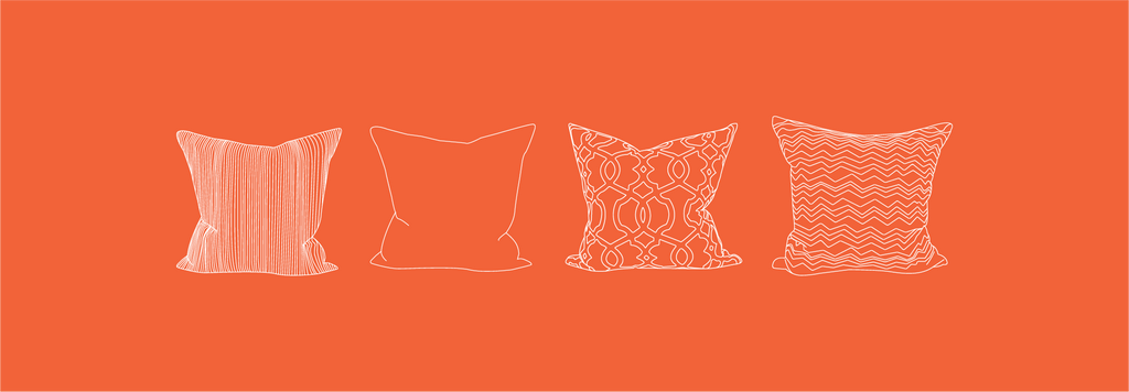 cushions with various decorative patterns