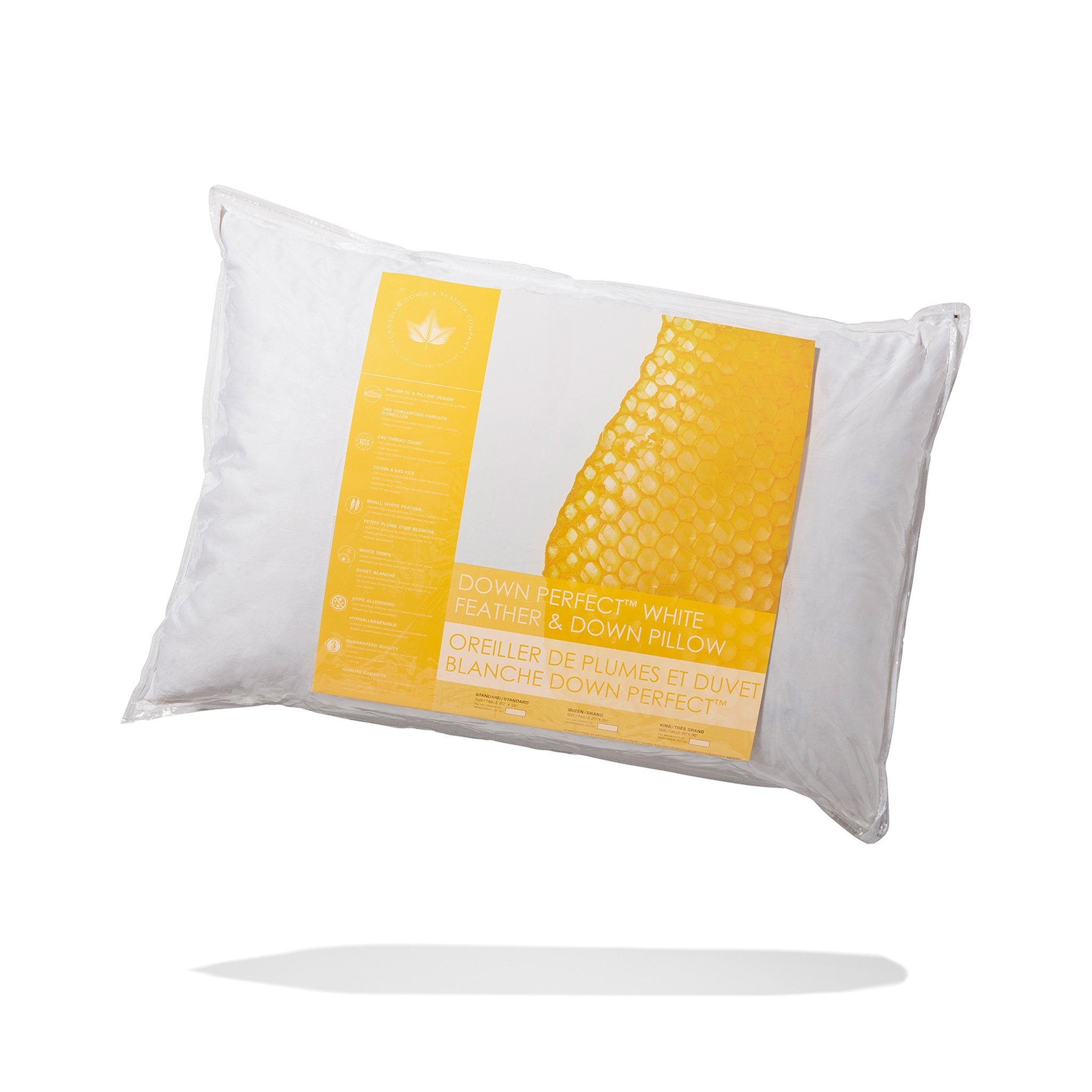 Down Etc. Diamond Support Feather & Down Pillow