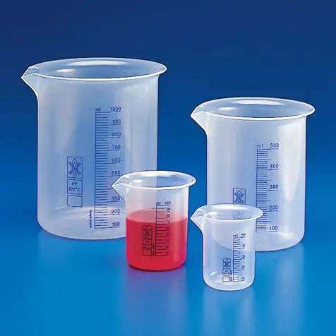 Globe Scientific Beaker Pp Printed Graduations 1000ml Pack Of 1 Sonic Supply