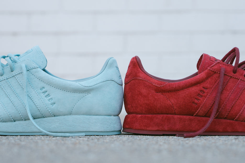 adidas samoa red suede