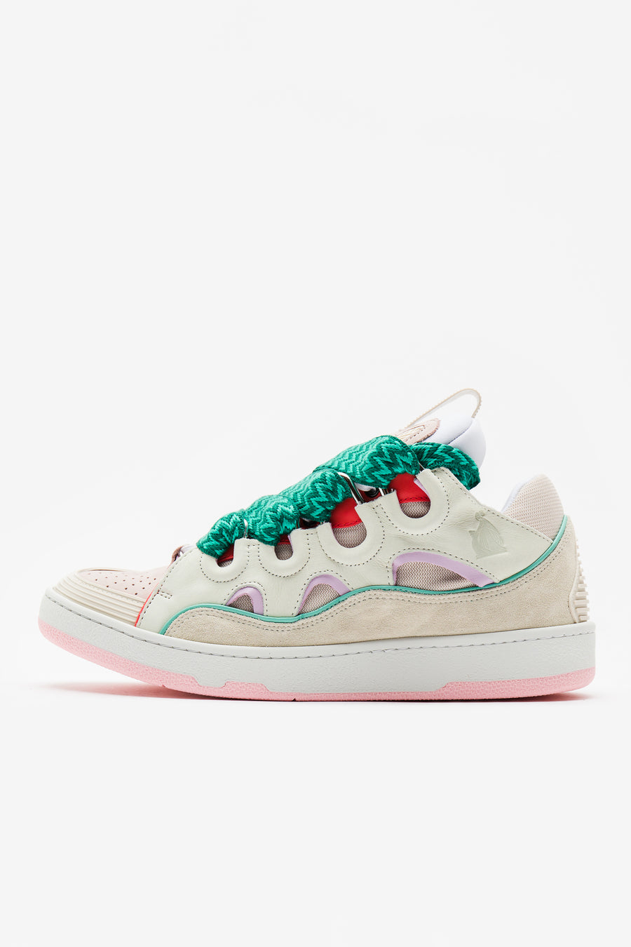 Curb Sneaker in Light Pink/Beige