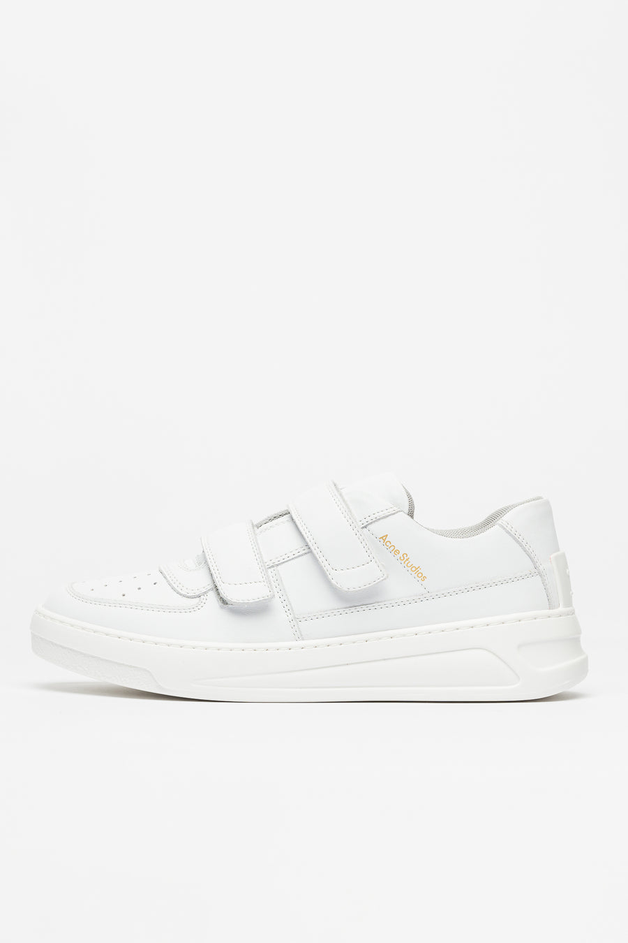 W Velcro Strap Sneaker in White/Optic White