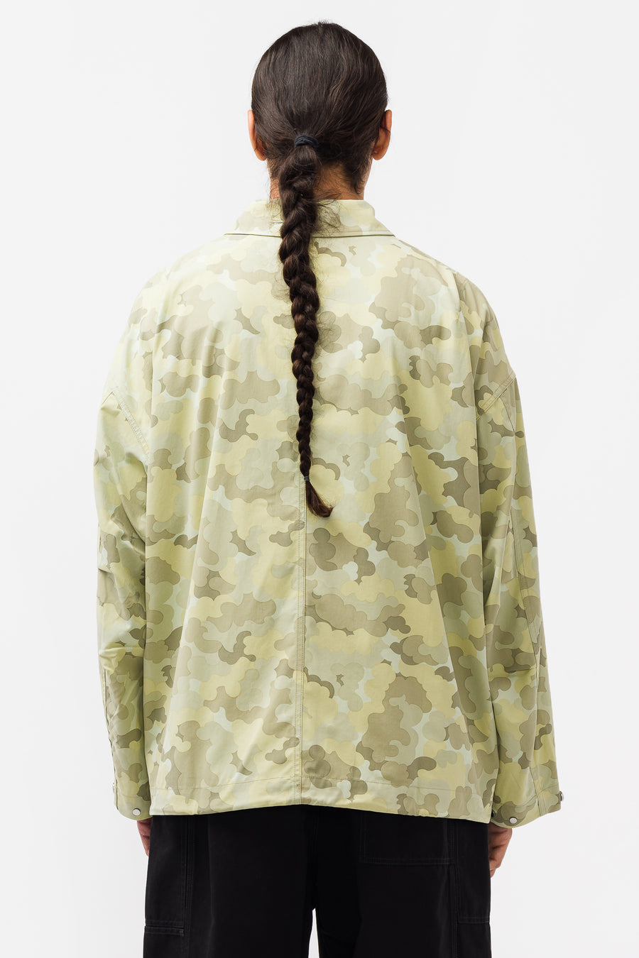 オーラリー WASHED FINX CAMOUFLAGE BLOUSON-