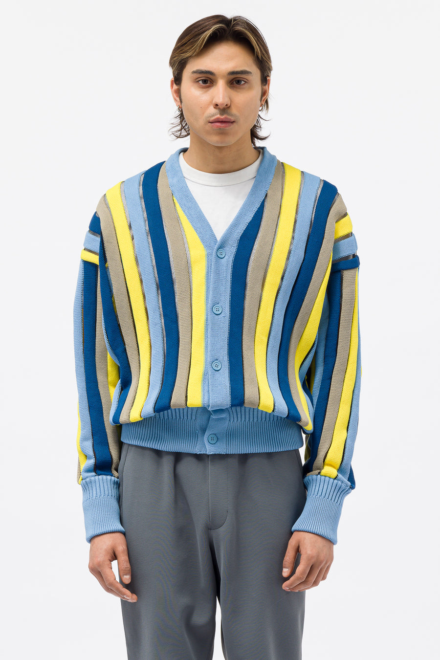 CFCL FLUTED CARDIGAN BLUE カーディガン | jameschee.com.au