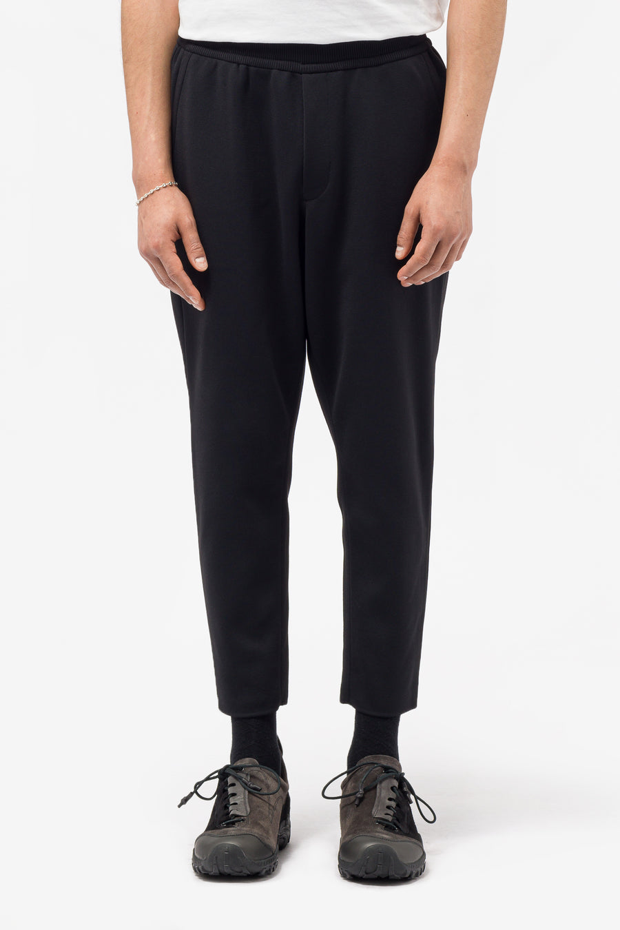 Milan Rib Tapered Pants 1 in Black