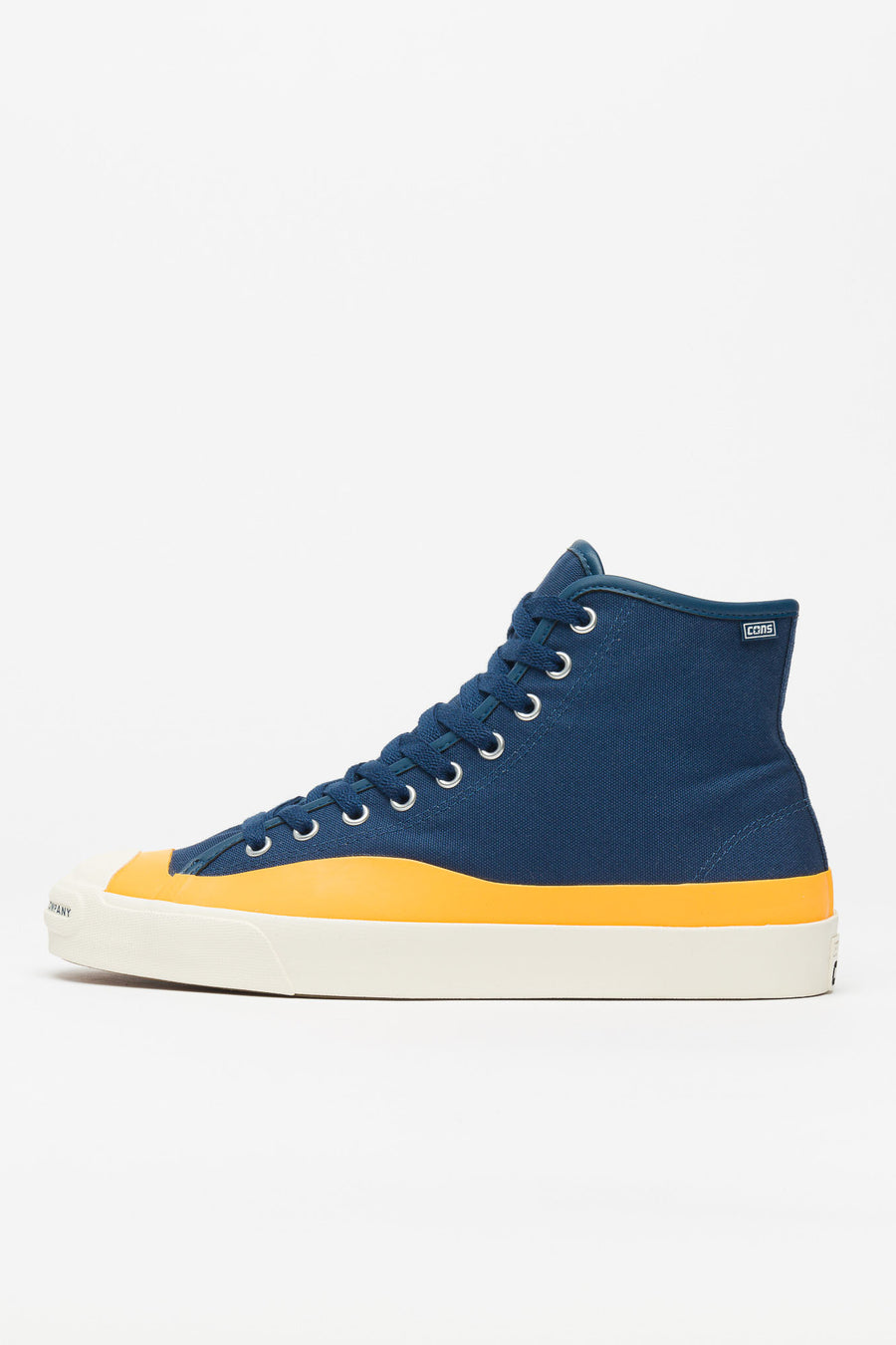 navy and yellow sneakers