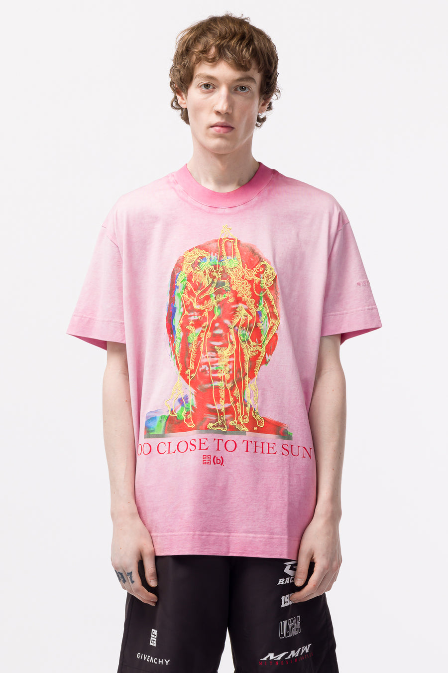 Givenchy - Men's Oversized T-Shirt in Bright Pink