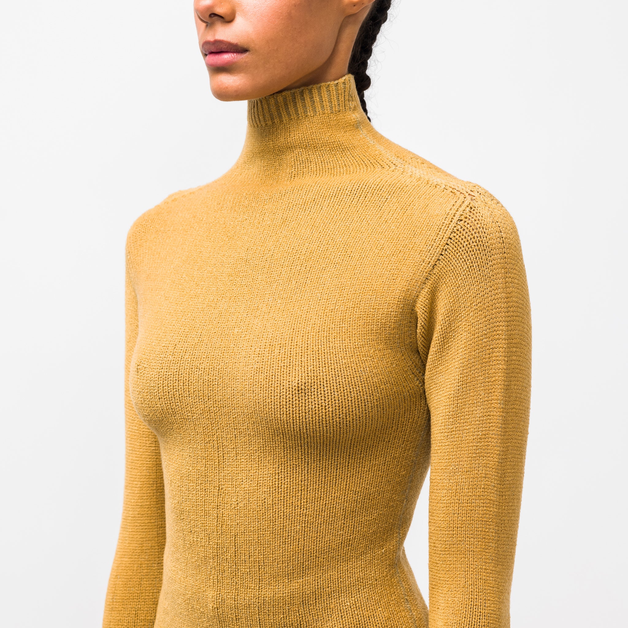 Reversible Turtleneck Sweater in Ginger