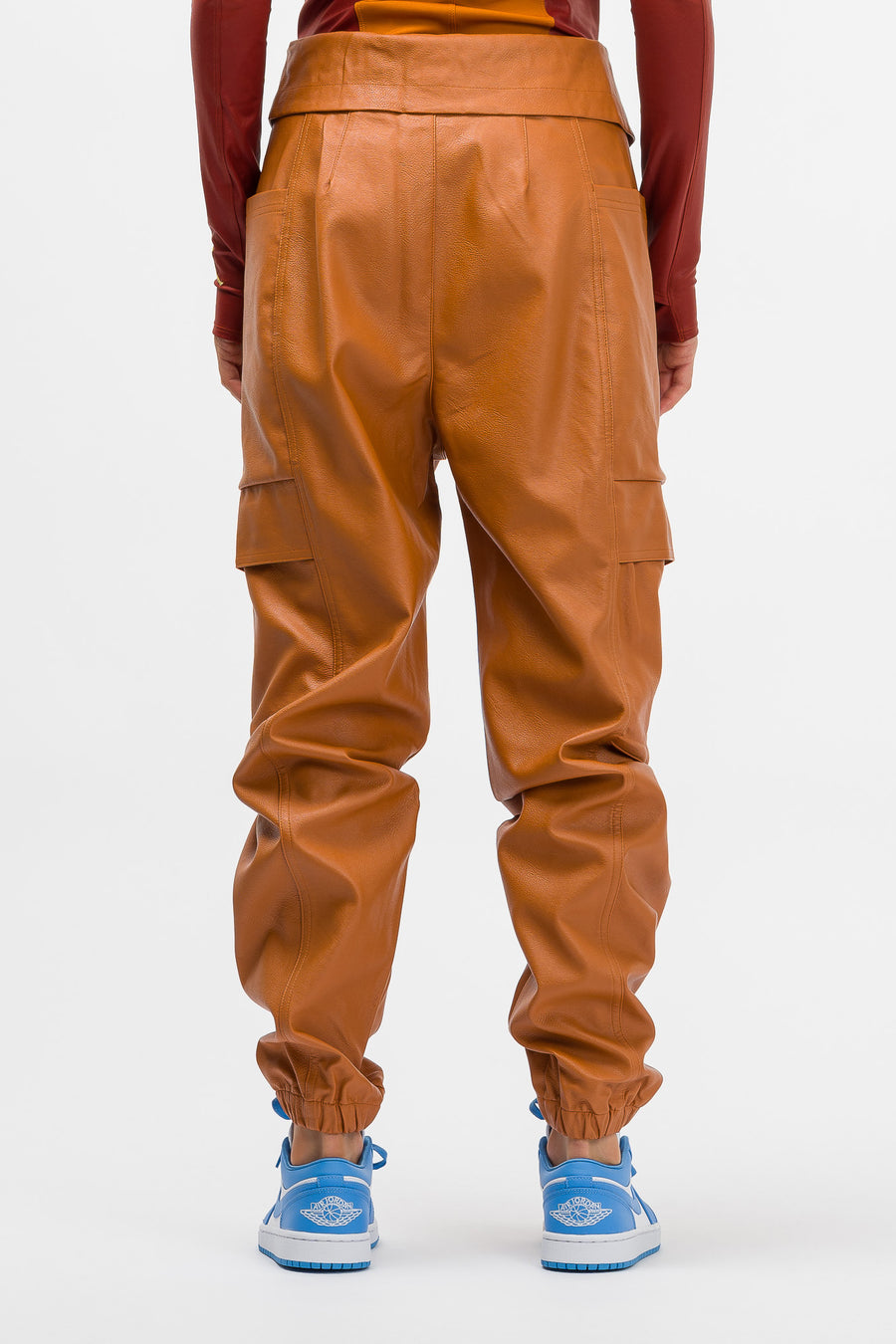 orange jordan pants