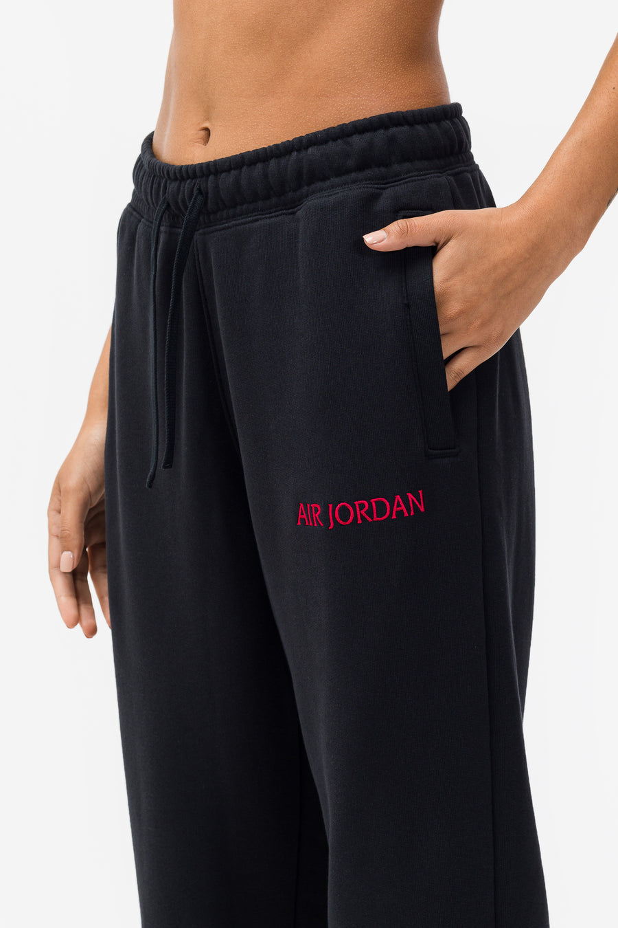 black and red jordan sweatpants