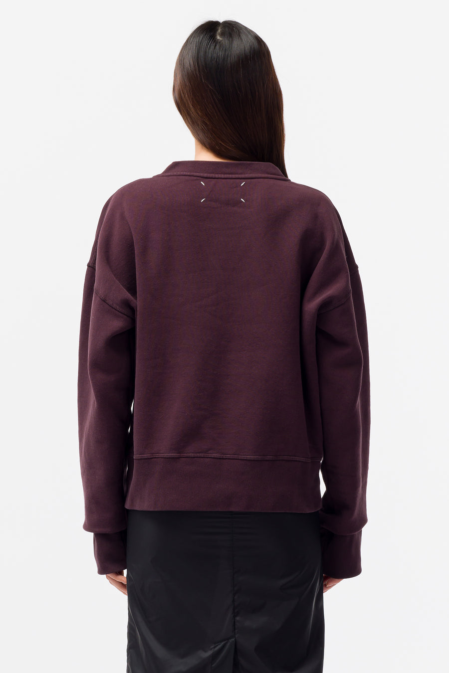 Maison Margiela - Women's Sweatshirt in Bordeaux