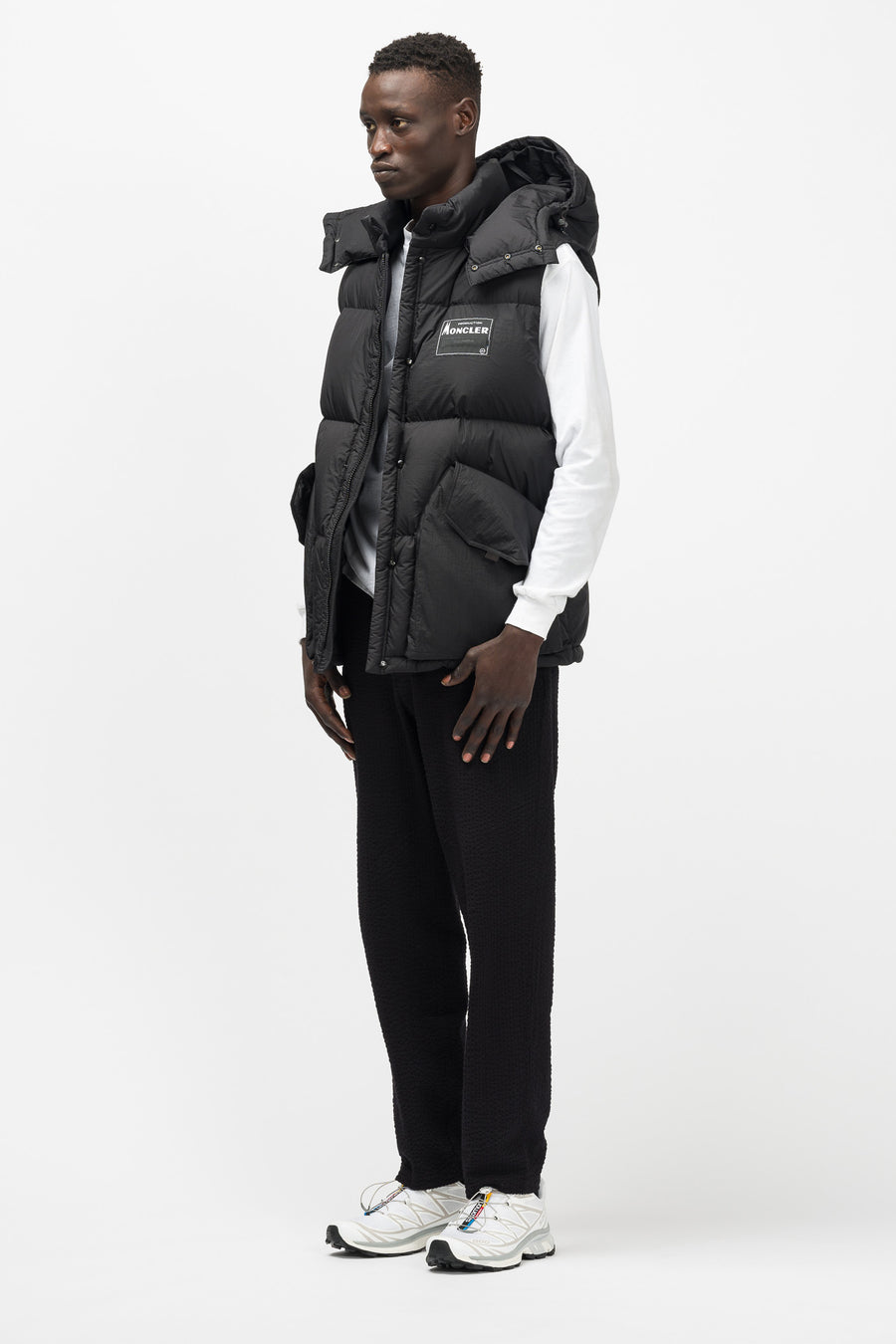 moncler vest black