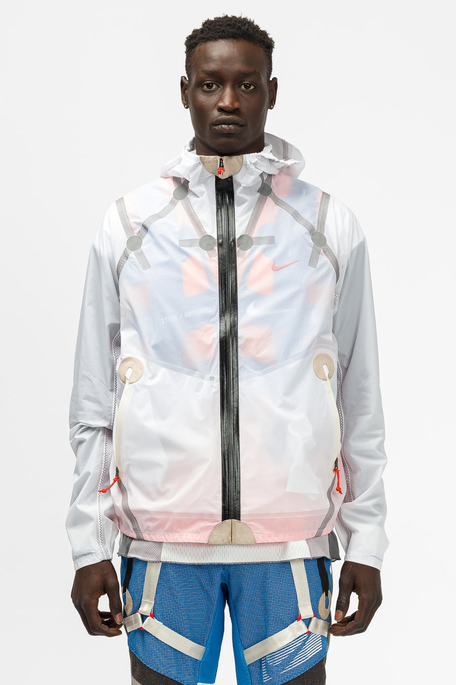 ISPA Inflate Jacket in White/Team Orange