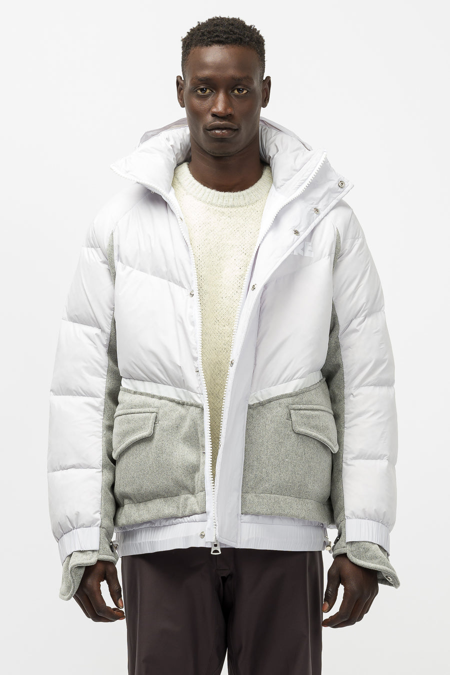 nike parka white