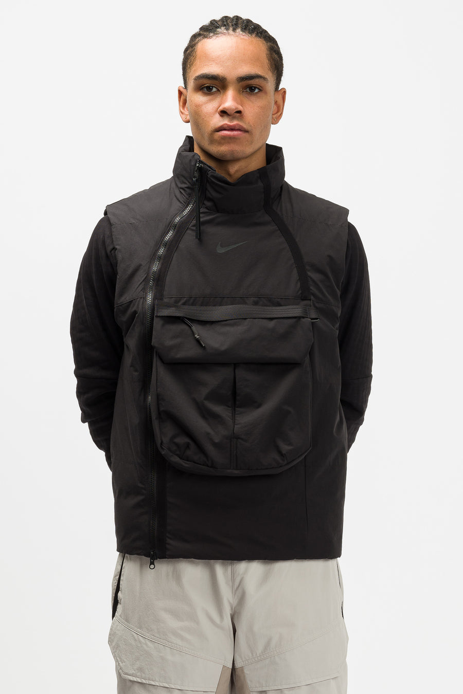 nike black down tech pack vest