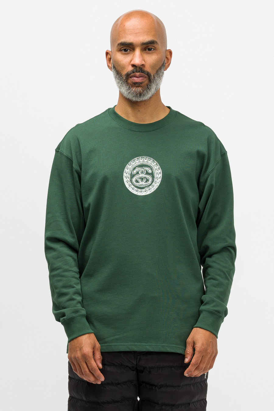 Stüssy Long-Sleeve T-Shirt in Gorge Green