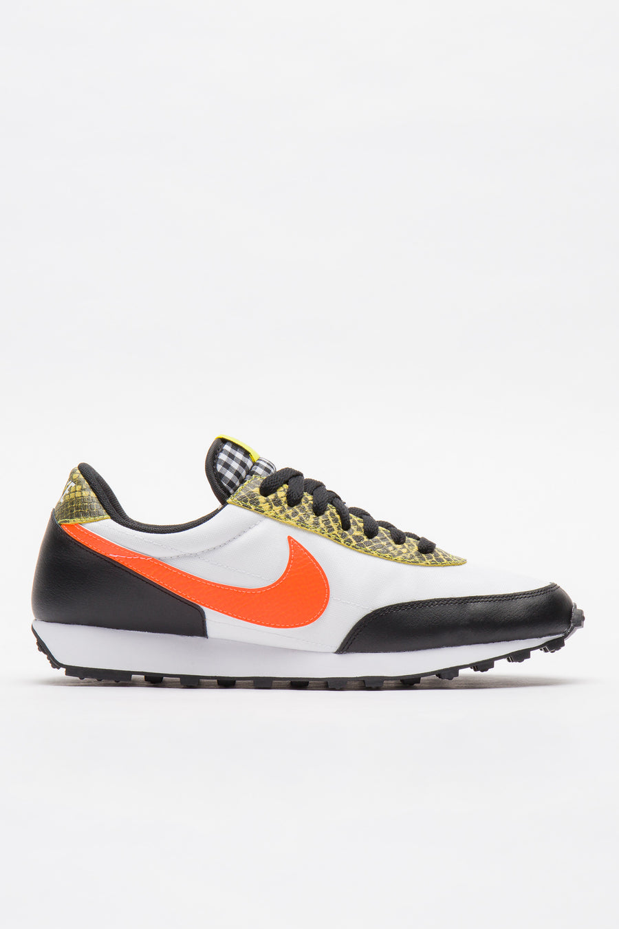 nike black white orange