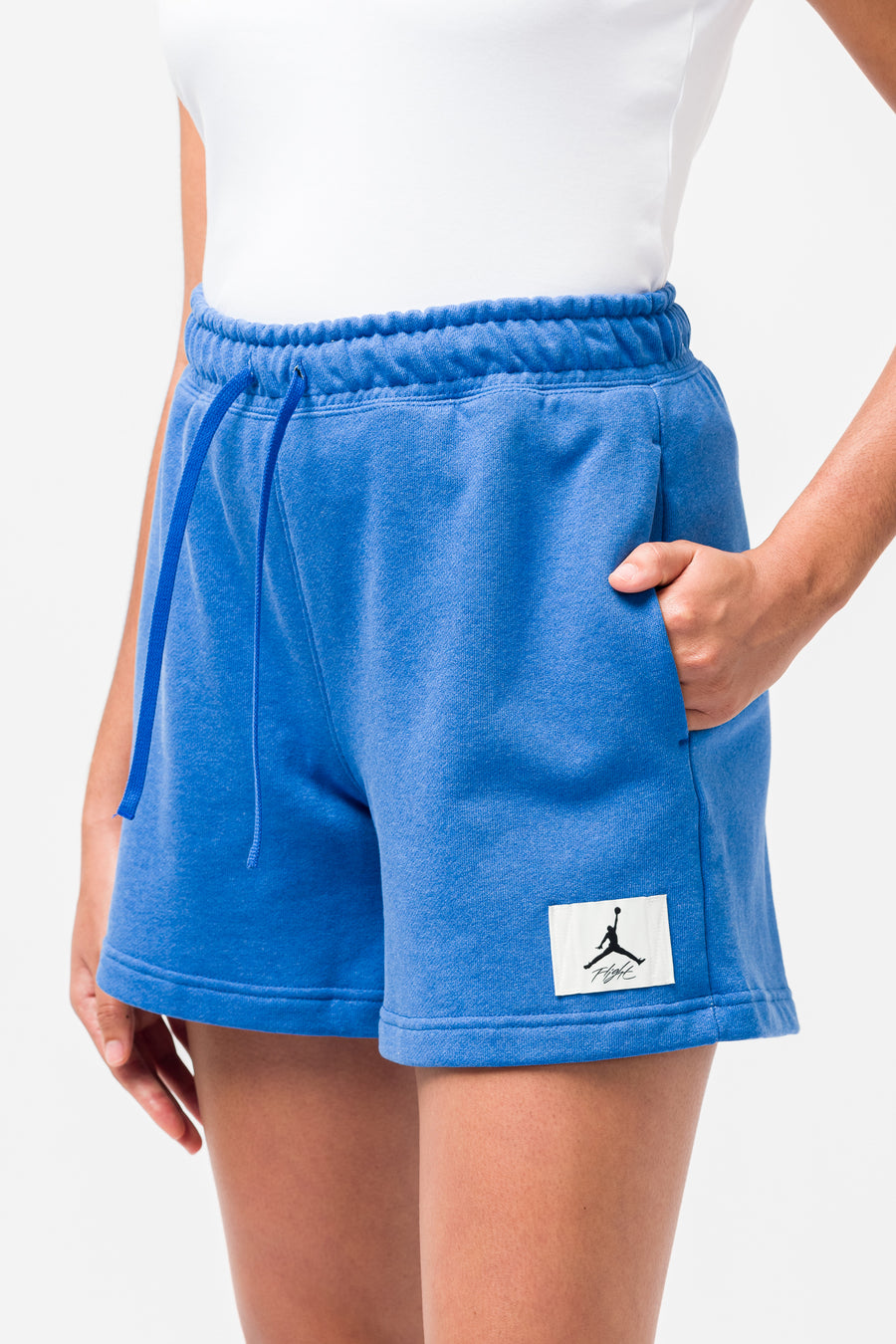 blue jordan fleece shorts