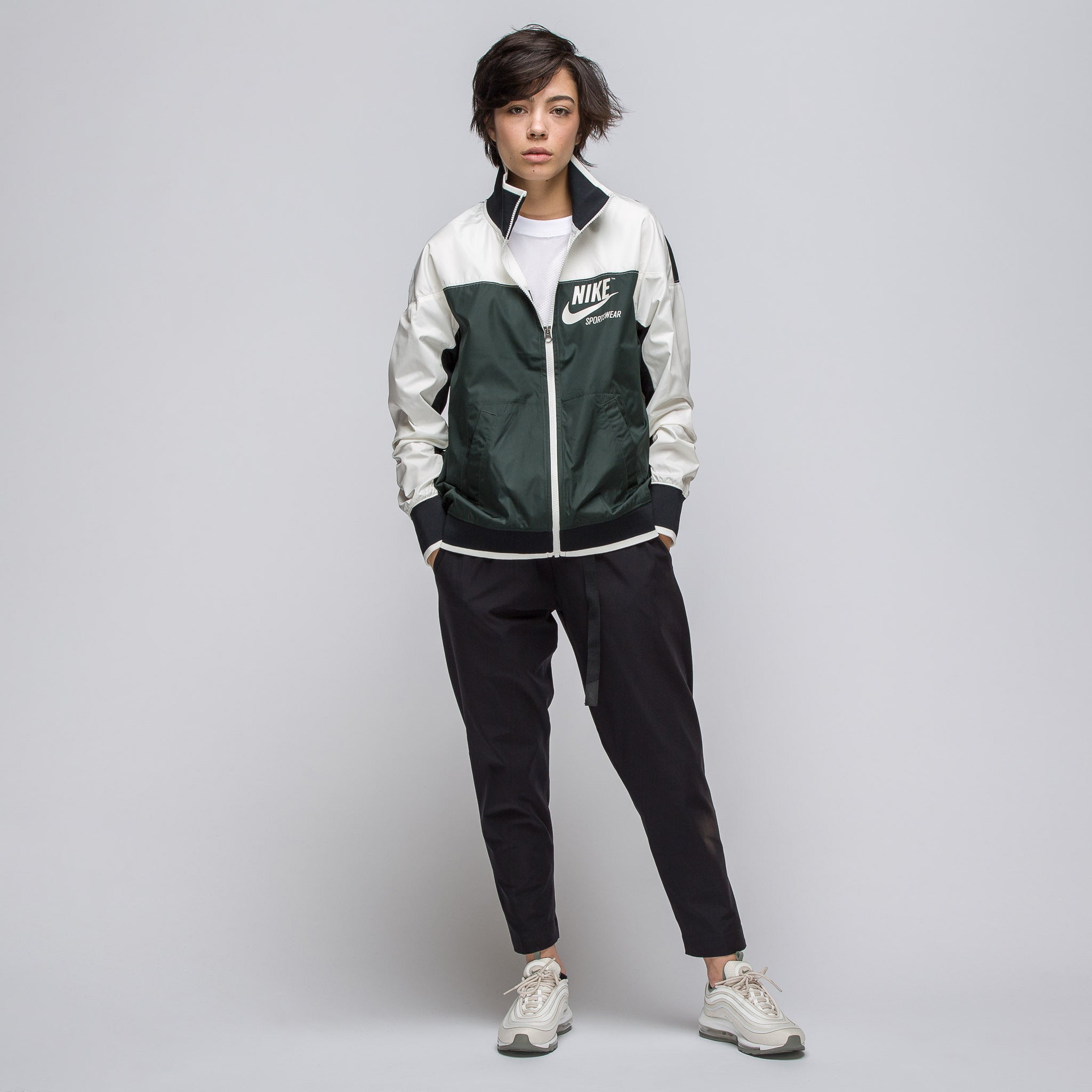 green nike jacket women's