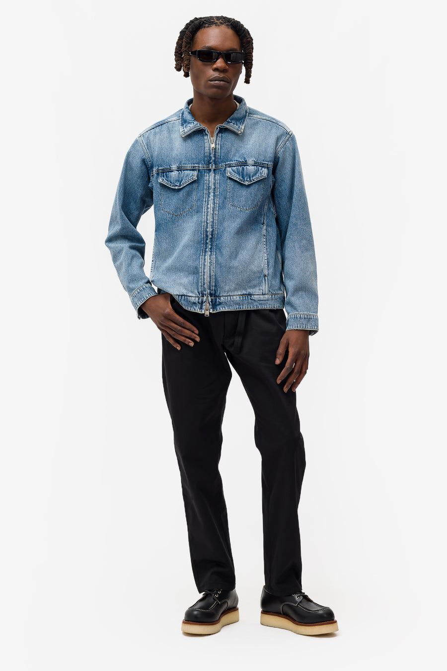 12.5oz Denim Trucker Blouson in Indigo