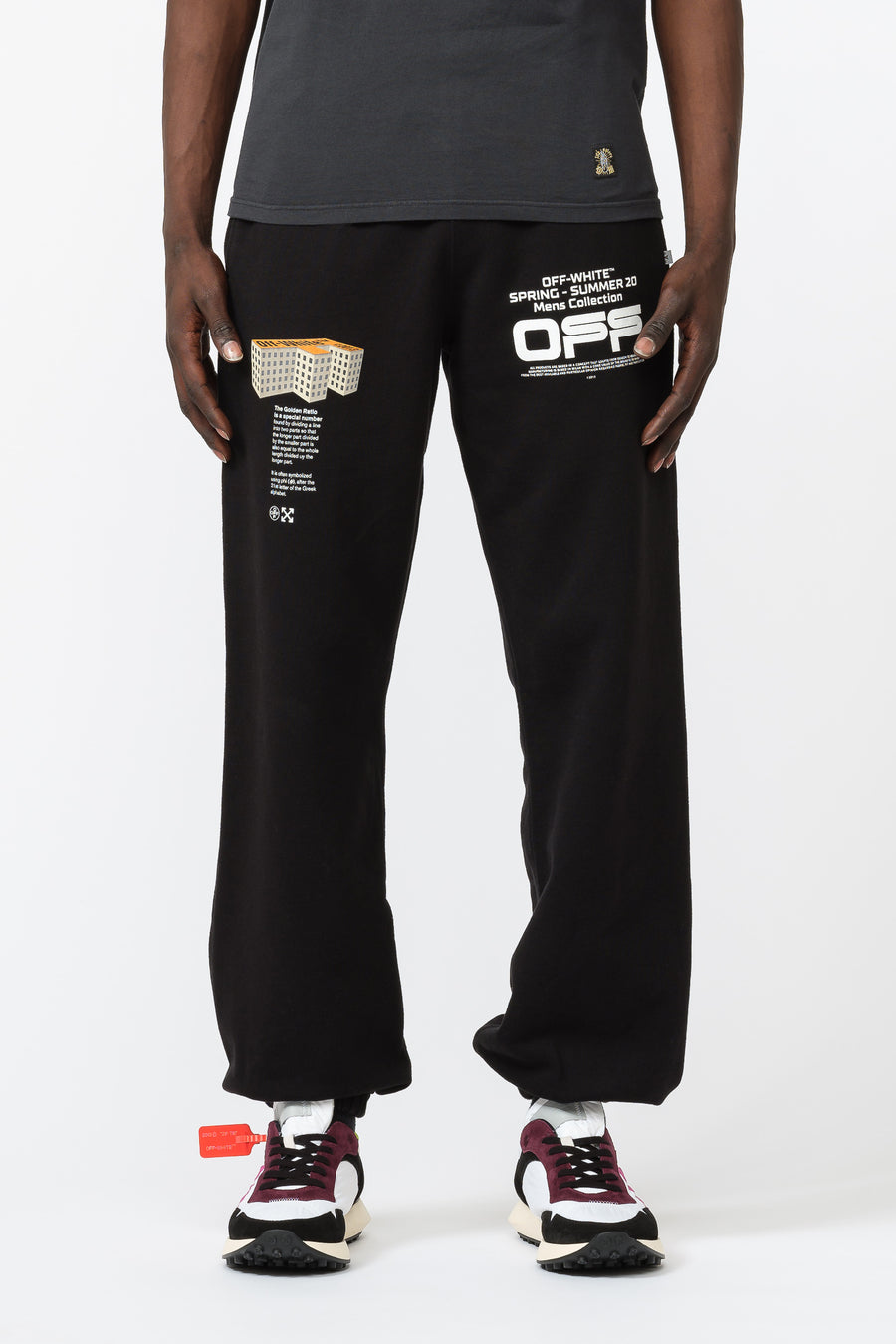 off white sweatpants black