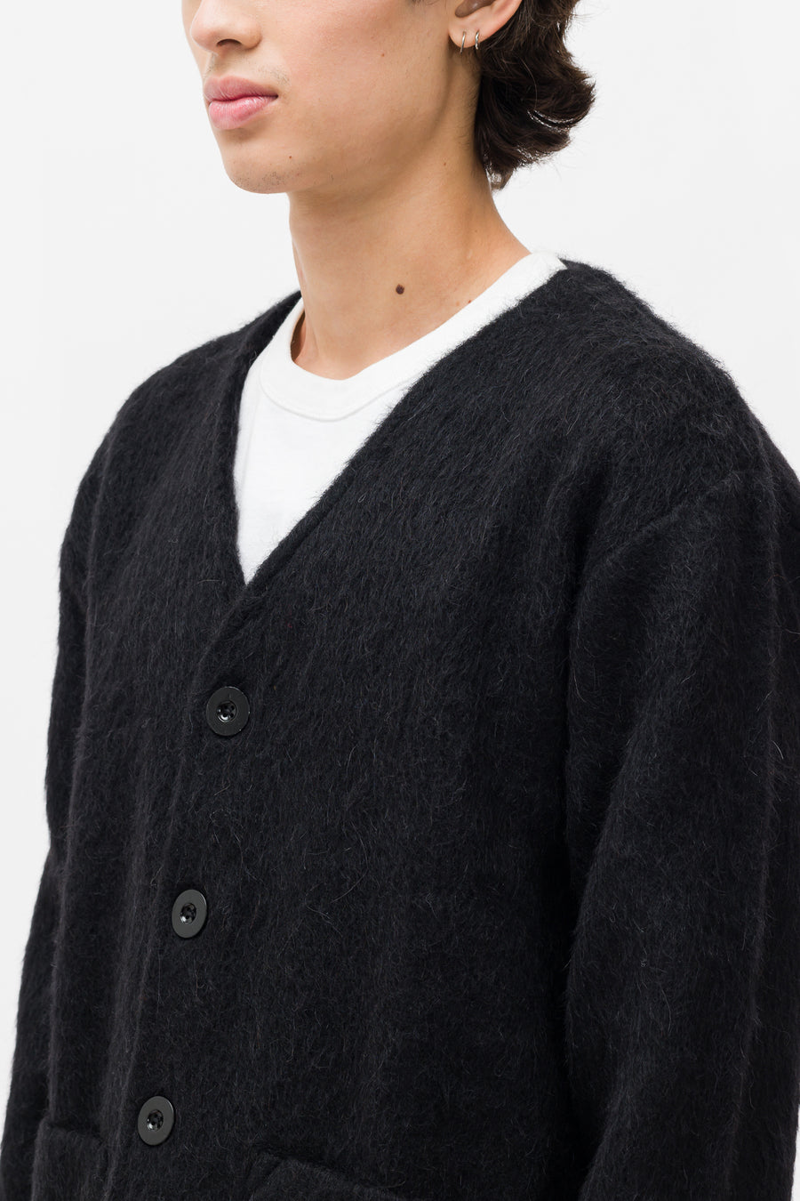 OUR LEGACY CARDIGAN BLACK MOHAIR モヘア-