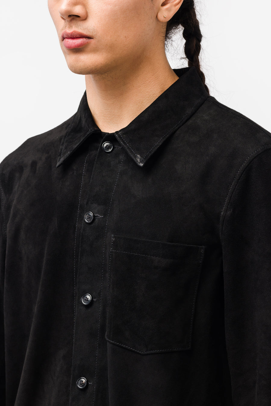 Our Legacy Reincarnation Suede Shirt Black MR199NB OUTBACK Sylt