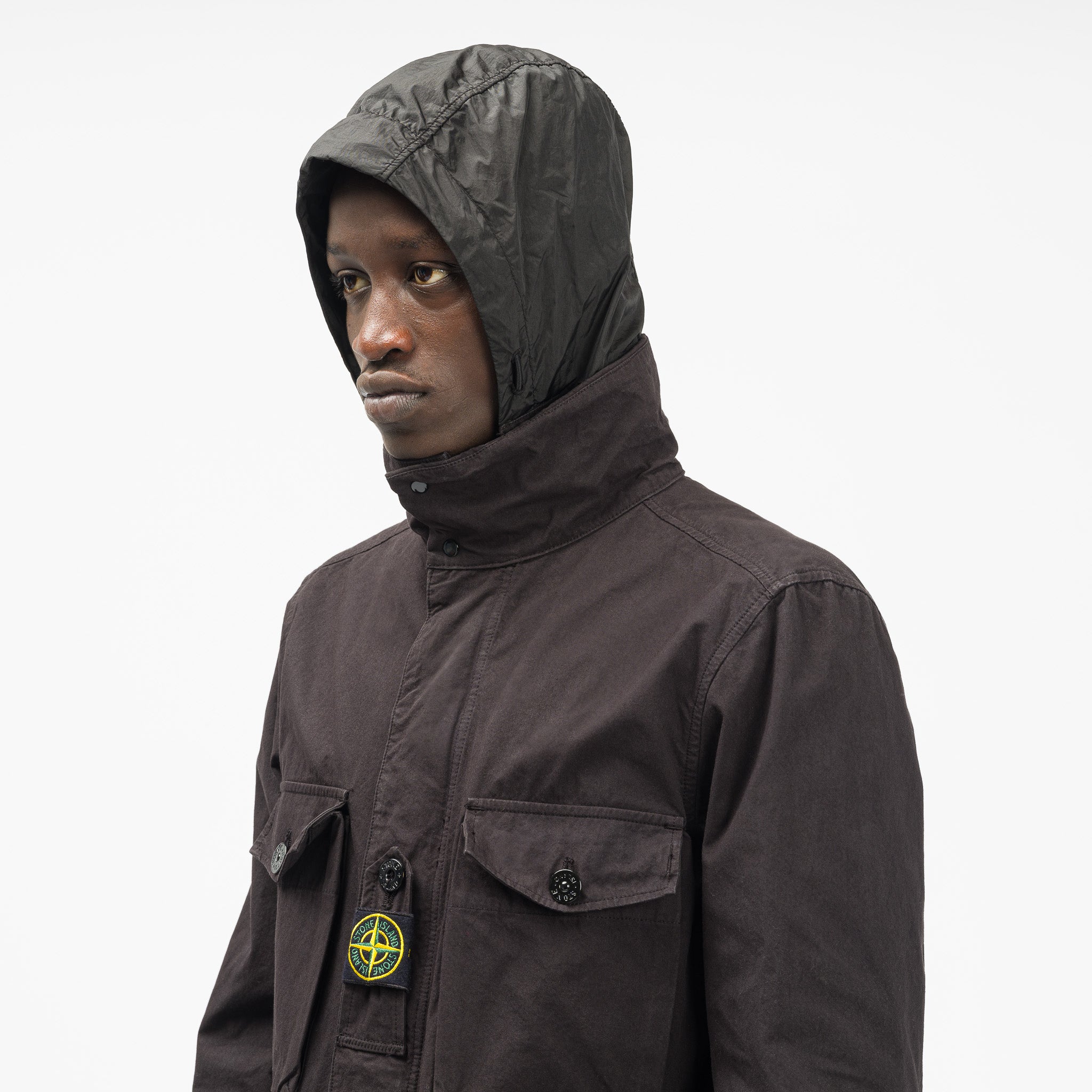 stone island hoodie sort