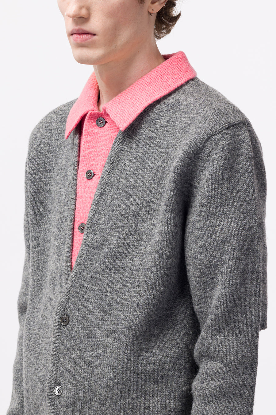 Stefan cooke 22aw MOCK NECK CARDIGAN トップス カーディガン