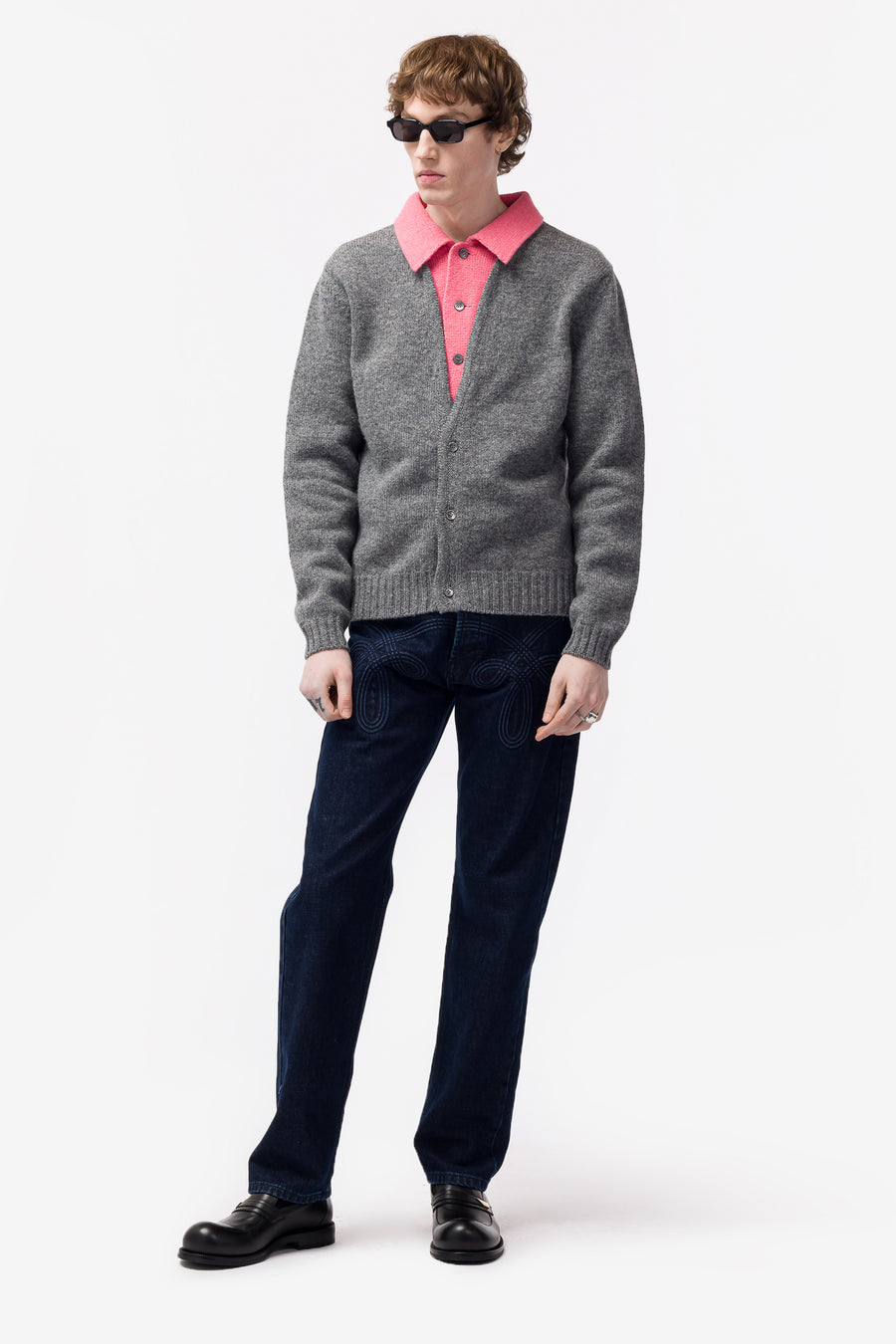 Stefan cooke 22aw MOCK NECK CARDIGAN トップス カーディガン