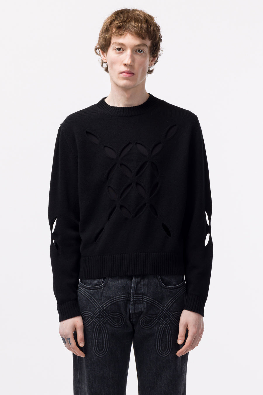 Stefan Cooke 20aw Slashed Sweater | hartwellspremium.com