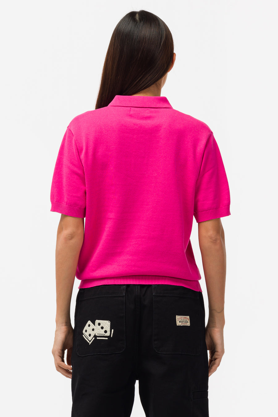 Classic Short Sleeve Polo in Pink