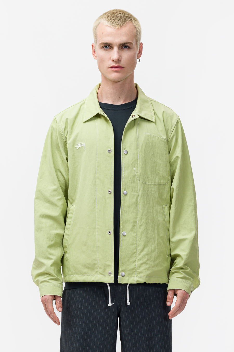 Nylon Folsom Jacket in Faded Lime