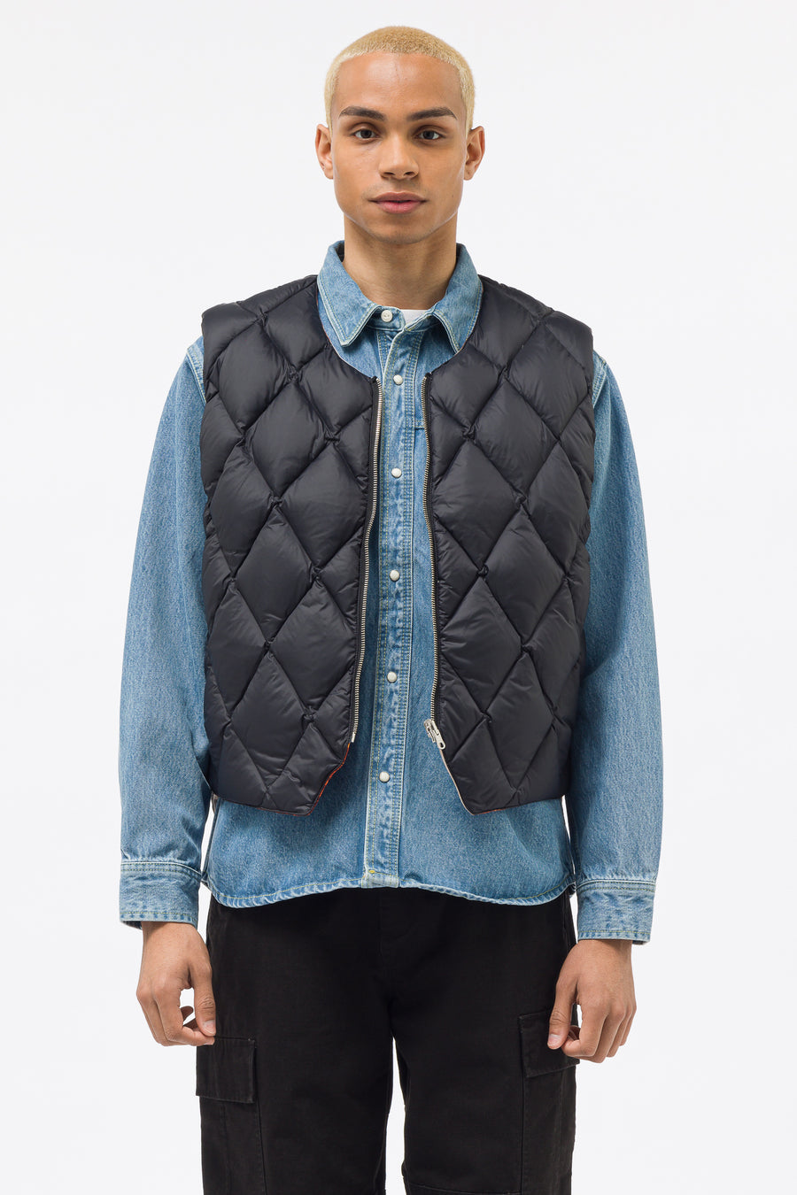 STUSSY QUILTED REVERSIBLE VEST トップス ベスト・ジレ トップス