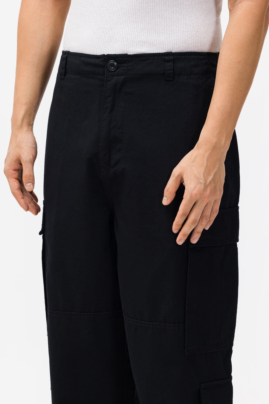 Ripstop Surplus Cargo Pants in Black