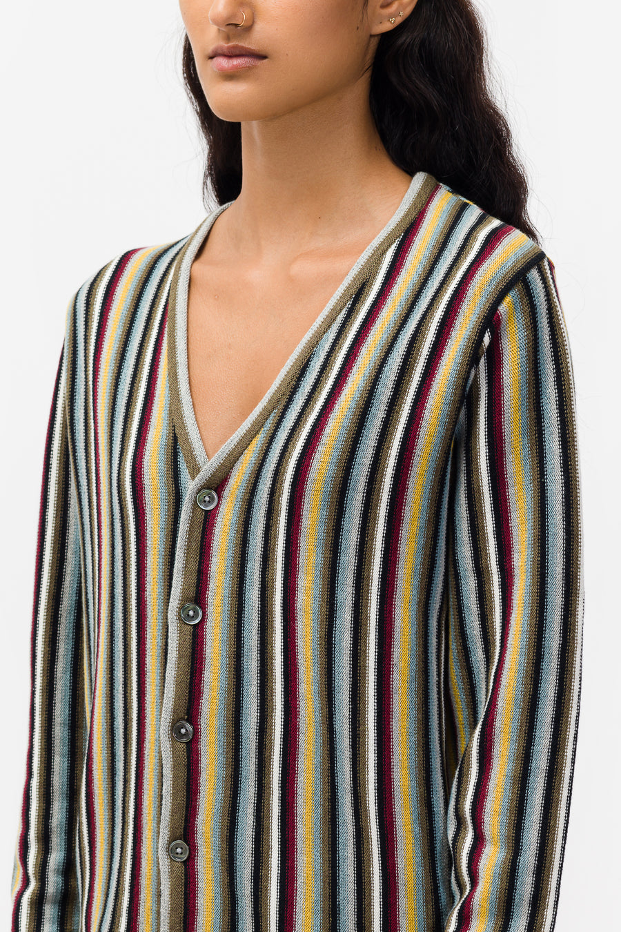 STUSSY STRIPE PATTERN CARDIGAN 22SS ニット | www.eintauto.com