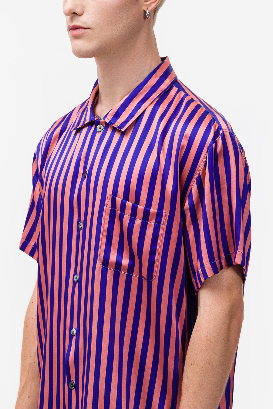 クーポンで半額☆2280円！ Stussy 22ss Striped Silk Shirt | www