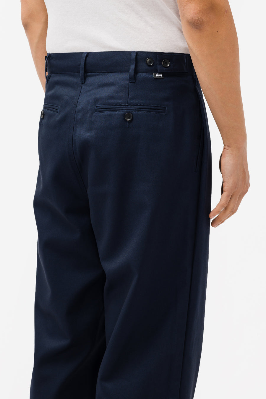 陰山織物謹製 stussy VOLUME PLEATED TROUSER 28 ネイビー | ccfl.ie