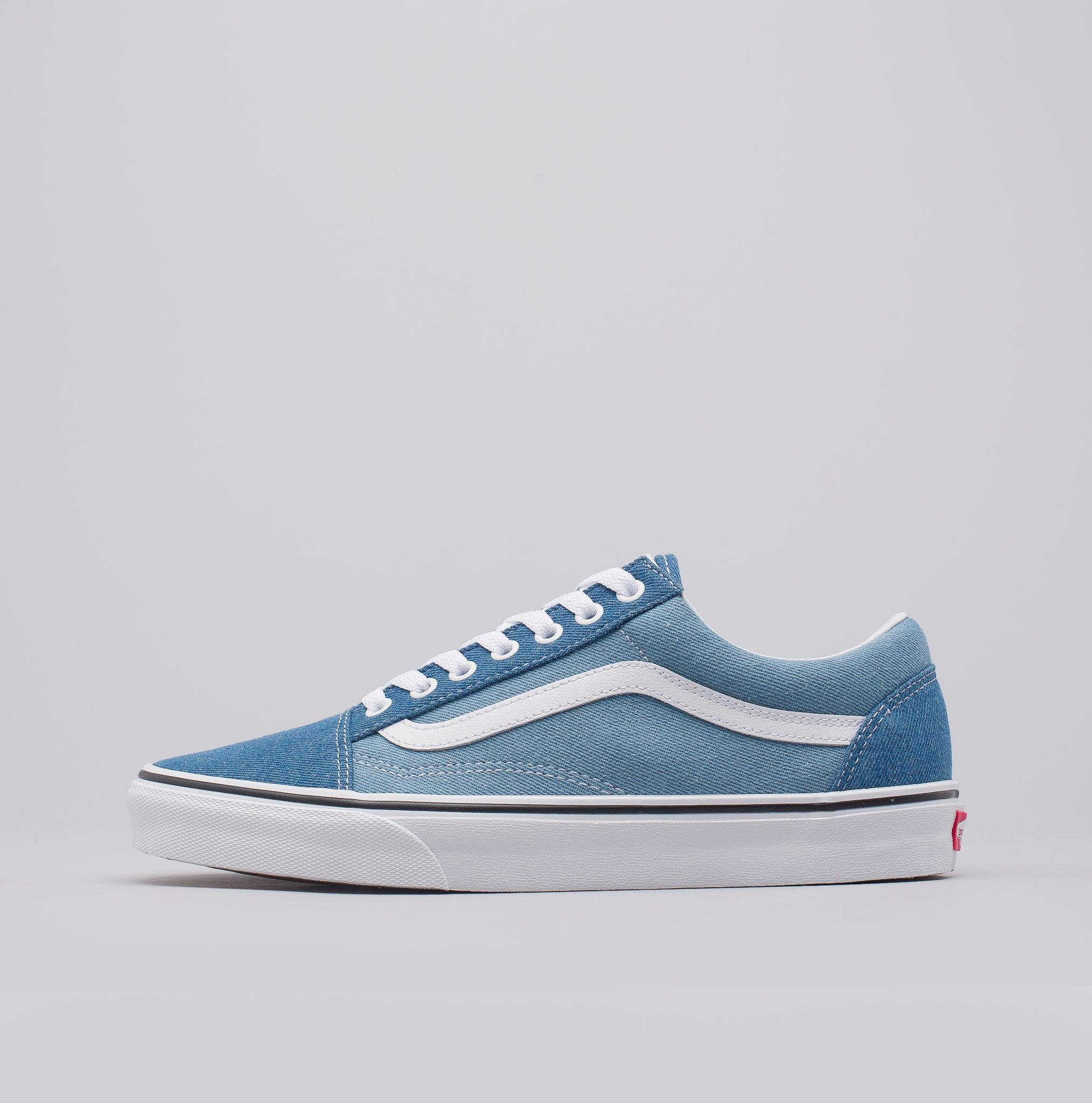 light blue old school vans