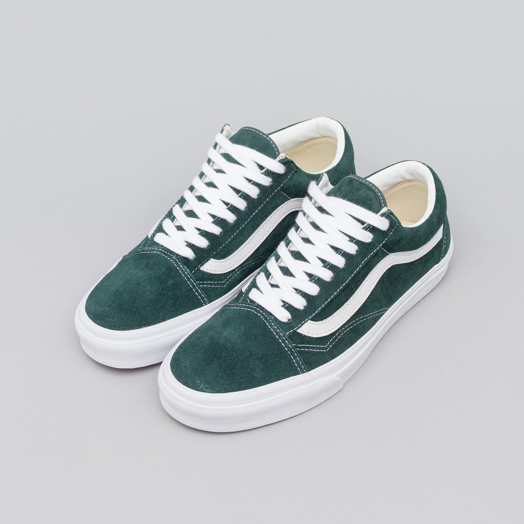 vans old skool pig suede darkest spruce